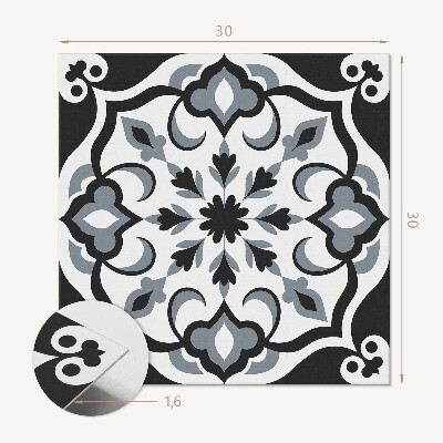 Plăci din vinil Model floral ornamental