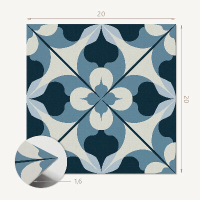Plăcile de vinil Model geometric într-o versiune artistică