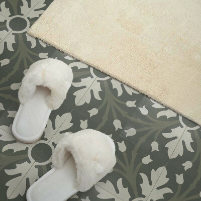 Plăci din vinil Model floral pe ceramică