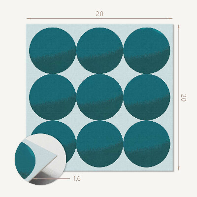 Plăci de vinil Modele circulare într-o grilă geometrică