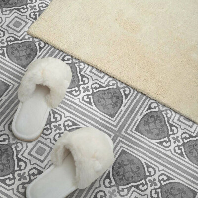 Plăcile de vinil Model simetric cu detalii decorative