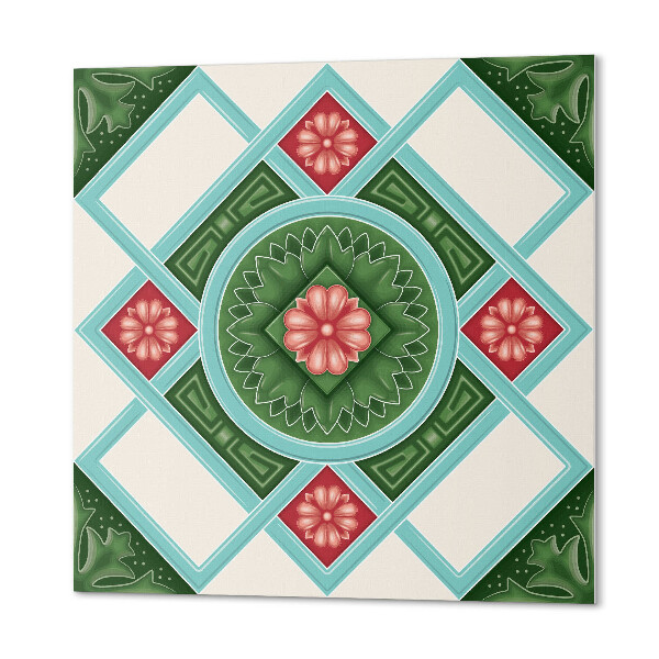 Plăci de vinil Romburi cu accent floral