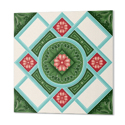 Plăci de vinil Romburi cu accent floral
