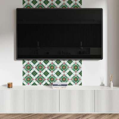 Plăci de vinil Romburi cu accent floral