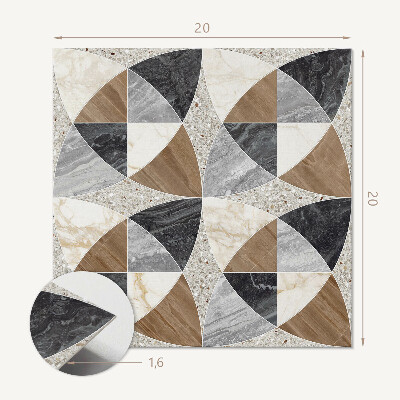 Plăcile de vinil Forme geometrice cu gresie