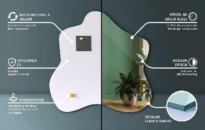 Oglindă asimetrică în formă de pată