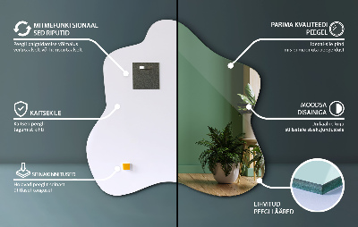 Oglindă asimetrică în formă de pată