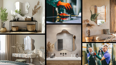 Oglindă asimetrică în formă de pată