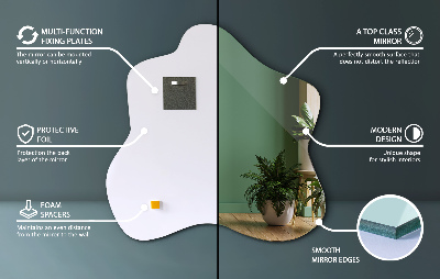 Oglindă asimetrică în formă de pată