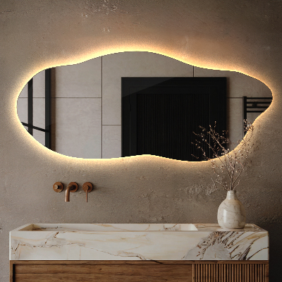 Oglinda asimetrica cu led eficient