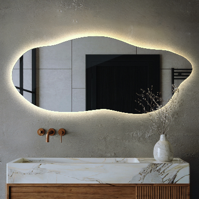 Oglinda asimetrica cu led eficient