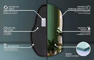 Oglindă organică cu led unică