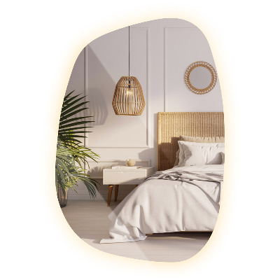 Oglindă LED exclusivistă cu linii delicate