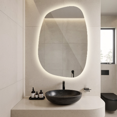 Oglindă LED exclusivistă cu linii delicate