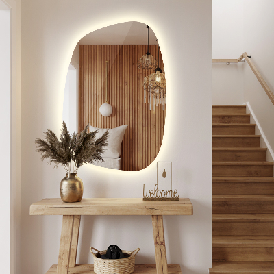 Oglindă LED exclusivistă cu linii delicate