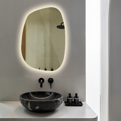 Oglindă LED exclusivistă cu linii delicate