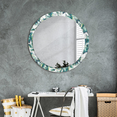 Decoratiuni perete cu oglinda Frunze
