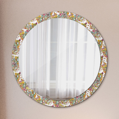 Oglinda cu decor rotunda Visul tărâmului de basm