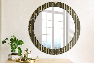 Oglinda cu decor rotunda Abstract