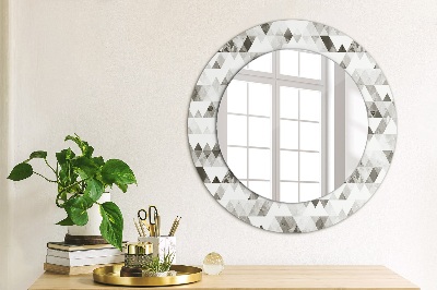 Oglinda rotunda imprimata Triunghiul curcubeului