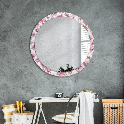 Decoratiuni perete cu oglinda Flori de bujori