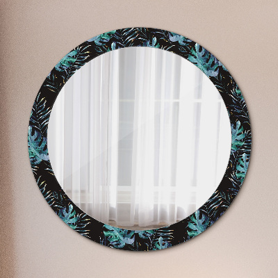 Decoratiuni perete cu oglinda Frunze exotice