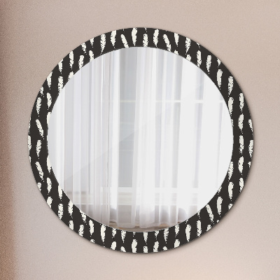 Oglinda cu decor rotunda Pene