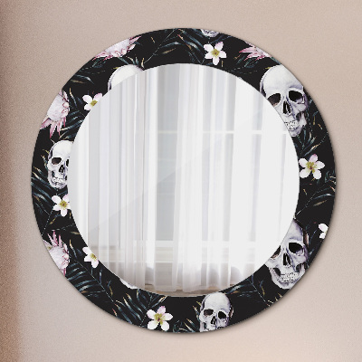 Decoratiuni perete cu oglinda Flori de craniu