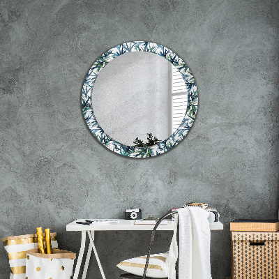 Oglinda rotunda imprimata Palmieri albaștri