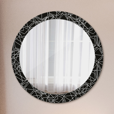 Oglinda rotunda imprimata Model geometric