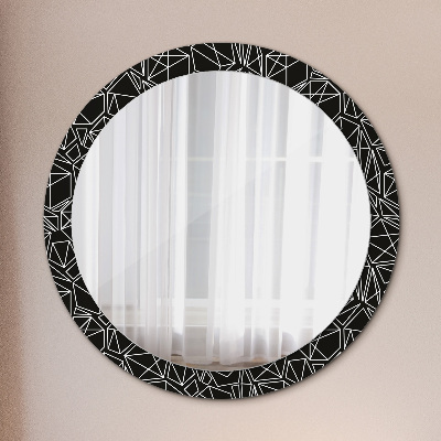 Oglinda rotunda imprimata Model geometric