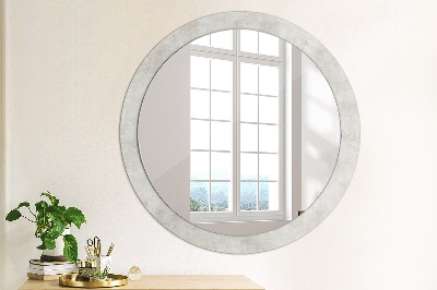 Oglinda cu decor rotunda Textura concretă