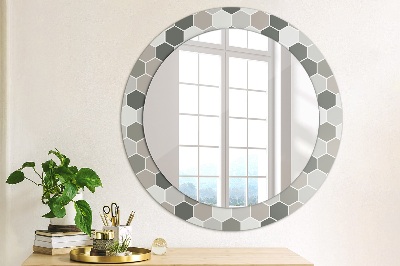 Decoratiuni perete cu oglinda Model hexagonal