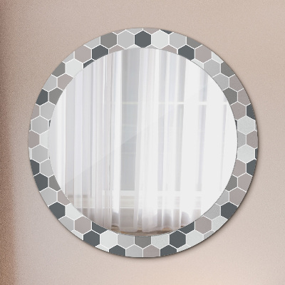 Decoratiuni perete cu oglinda Model hexagonal