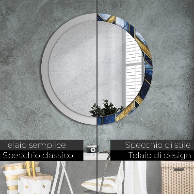 Decoratiuni perete cu oglinda Marmură modernă