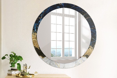 Decoratiuni perete cu oglinda Marmură albastră