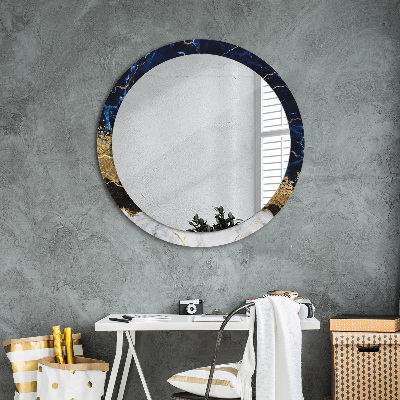 Decoratiuni perete cu oglinda Marmură albastră