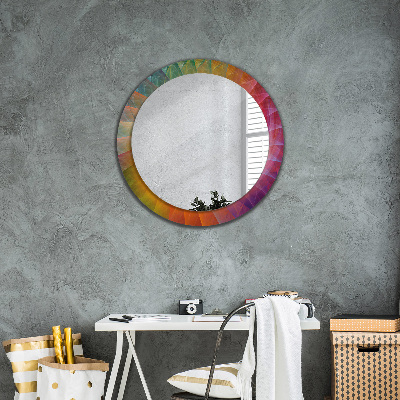 Oglinda rotunda imprimata Spirală hipnotică