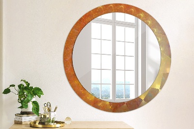 Oglinda rotunda imprimata Abstractizarea spirală