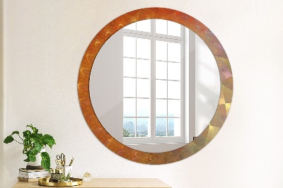 Oglinda rotunda imprimata Abstractizarea spirală