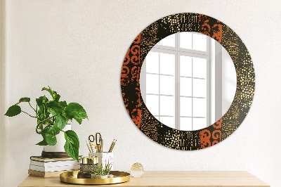 Oglinda rotunda imprimata Model abstract grunge