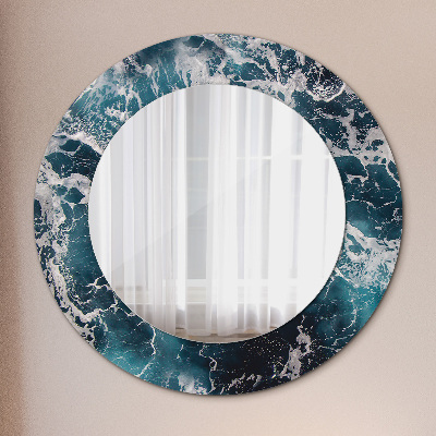 Oglinda rotunda imprimata Marea turbulentă