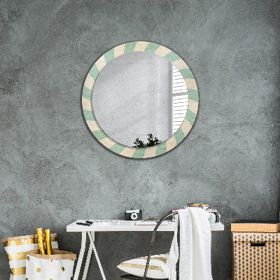 Oglinda cu decor rotunda Model pastel retro