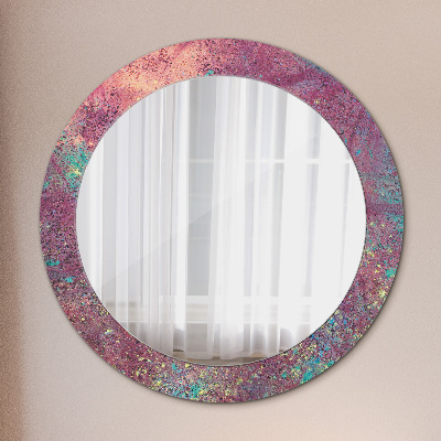 Oglinda cu decor rotunda Festivalul culorilor