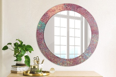 Oglinda cu decor rotunda Festivalul culorilor