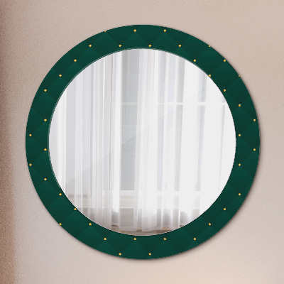 Decoratiuni perete cu oglinda Șablon verde de lux