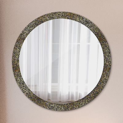 Oglinda rotunda imprimata Ornamente de aur