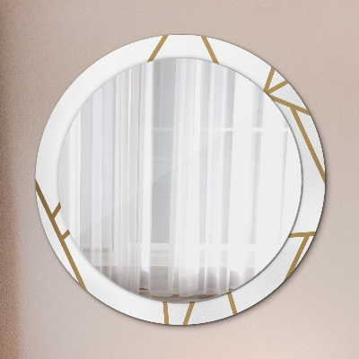 Oglinda rotunda imprimata Compoziție liniară