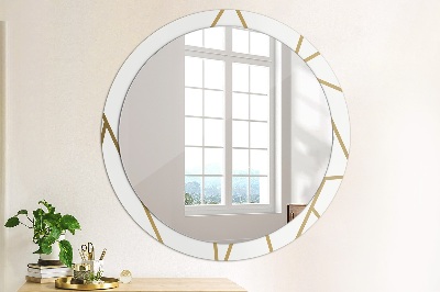 Oglinda rotunda imprimata Compoziție liniară