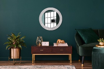 Oglinda cu decor rotunda Textura delicată de rococo